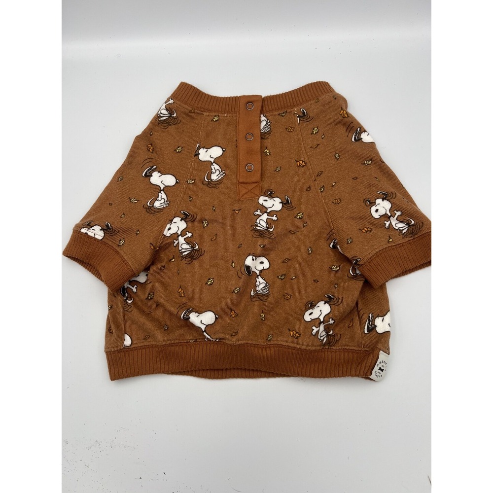 Size M 2025 American Beagle Brown Dog Pajamas Snoopy Shirt Top Cute Fall So Soft